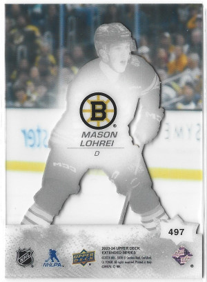 2023-24 Upper Deck Extended Series Acetate Young Guns Mason Lohrei back
